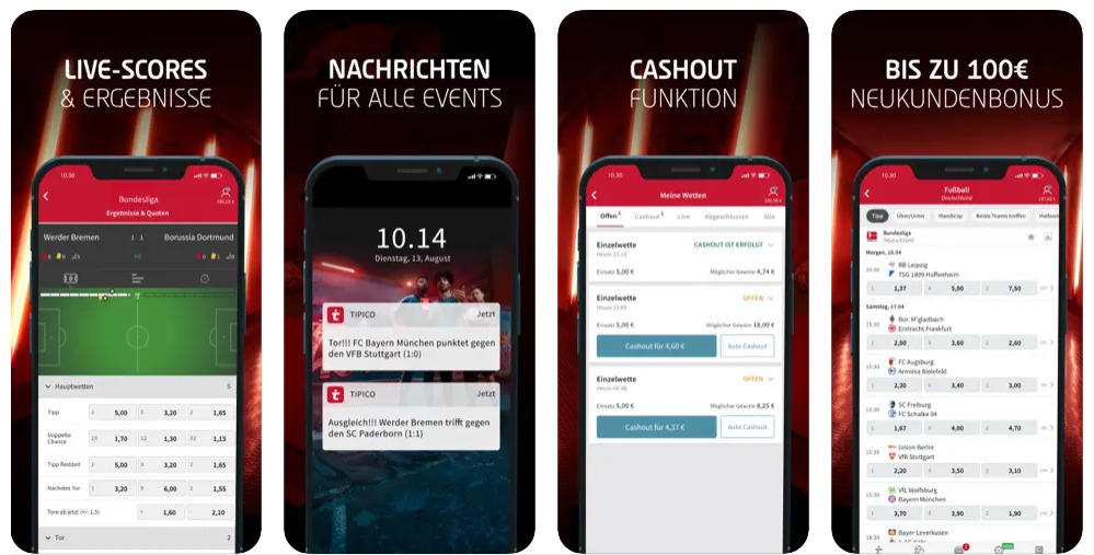 Tipico App Funktionen und Neukundenbonus